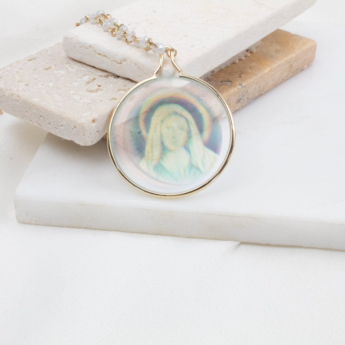 Halo Mary Necklace