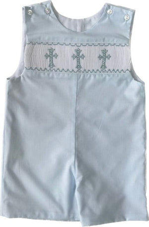 Lulu Bebe Lulu Bebe Pete Shortall with Smocked Crosses - Little Miss Muffin Children & Home