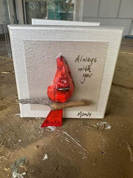 Red Bird Assorted Paintings