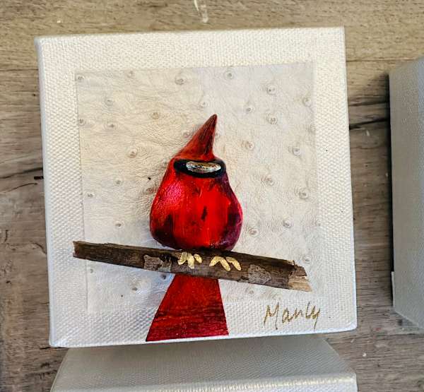 Red Bird Assorted Paintings