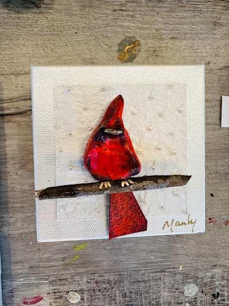 Red Bird Assorted Paintings
