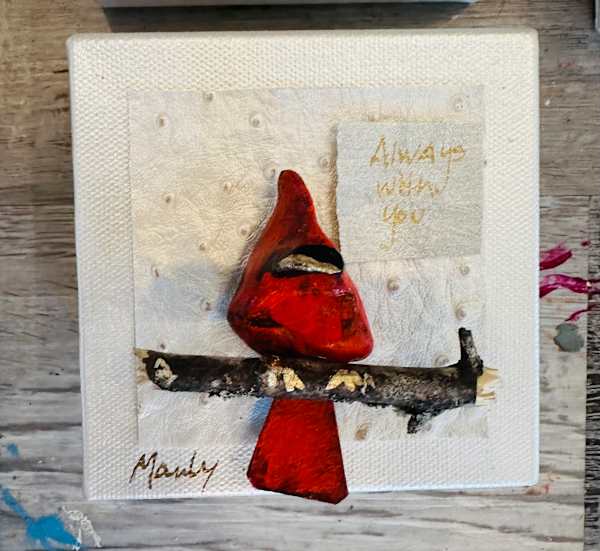 Red Bird Assorted Paintings