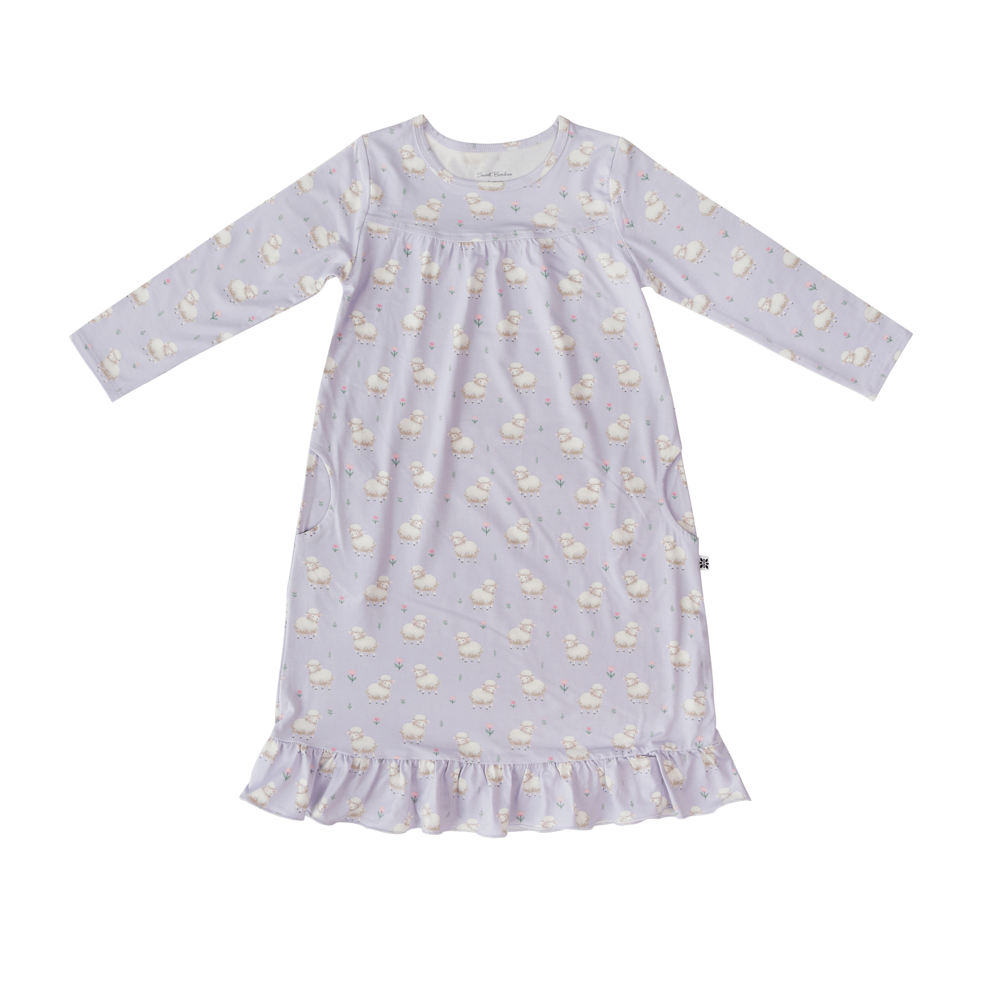 Little Sheep Long Sleeve Boho Dress