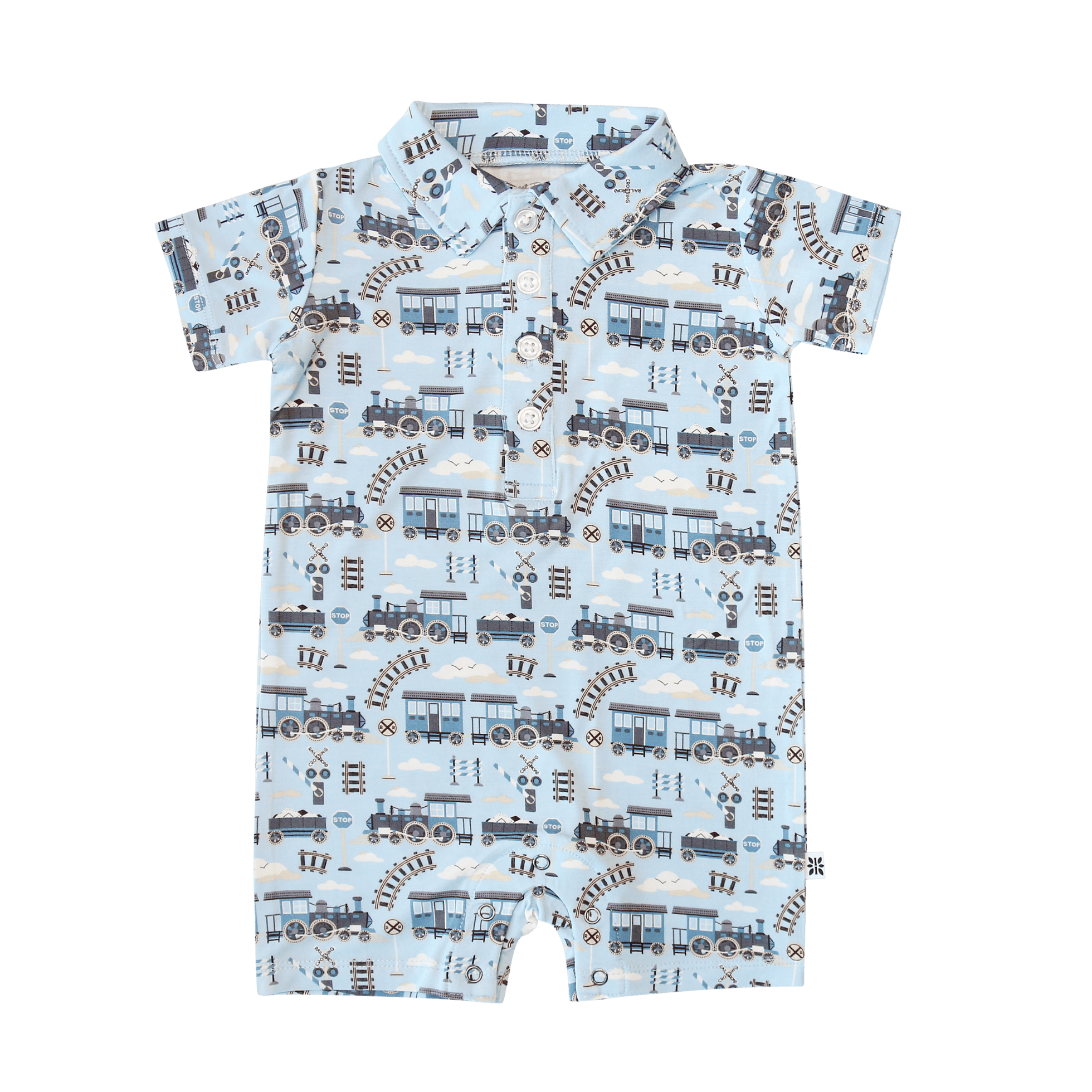 Choo Choo Polo Romper