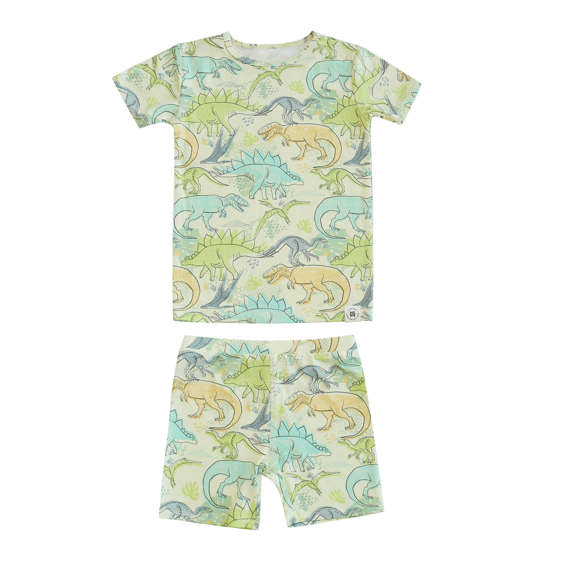 Neon Dino Summer Pajamas