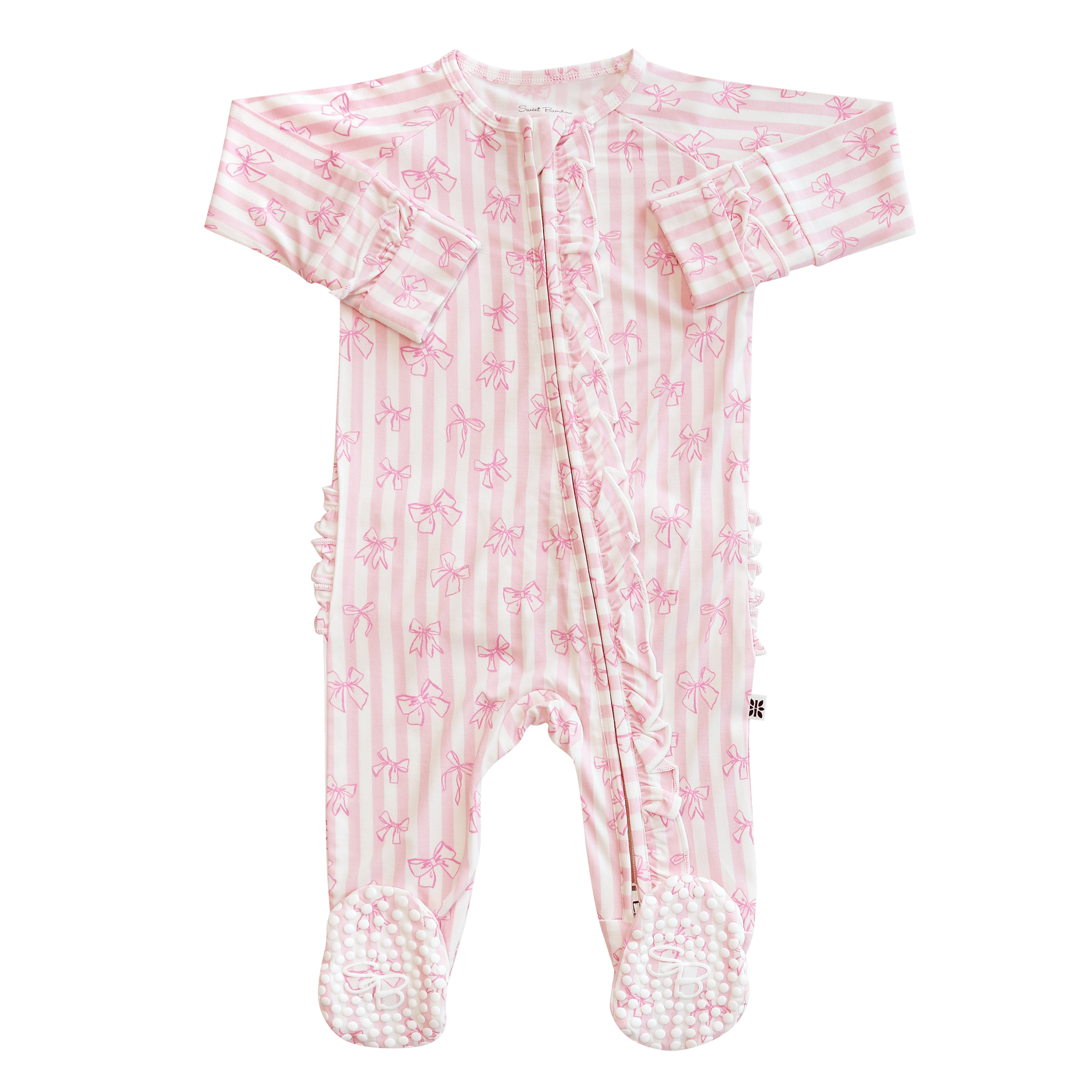 Tie The Knot Ruffle Footie