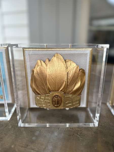 Dana Manly Art Dana Manly Art Gold Crown in Shadowbox 6x6 - Little Miss Muffin Children & Home