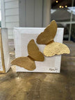 Dana Manly Art Multiple Gold Butterflies on Canvas 4x4 - Little Miss Muffin Children & Home