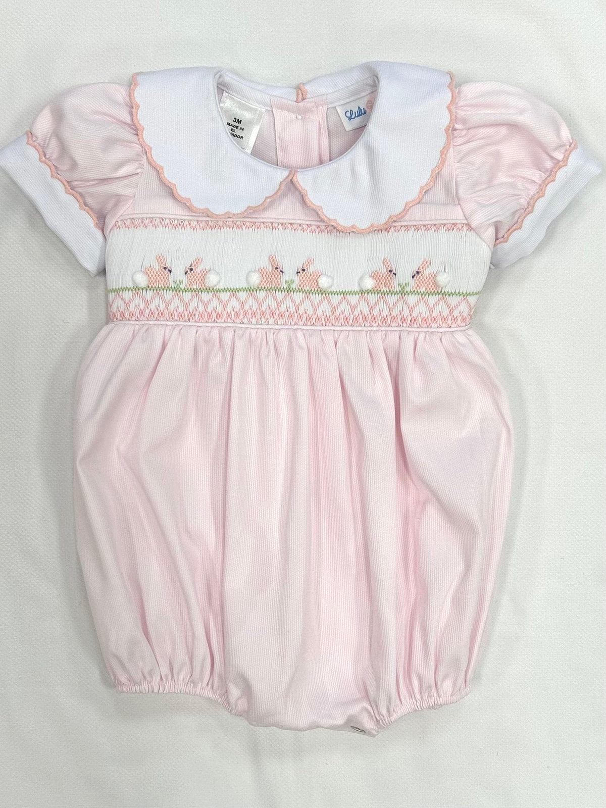 Lulu Bebe Lulu Bebe Bunny Smocked Waist Rosie Bubble - Little Miss Muffin Children & Home