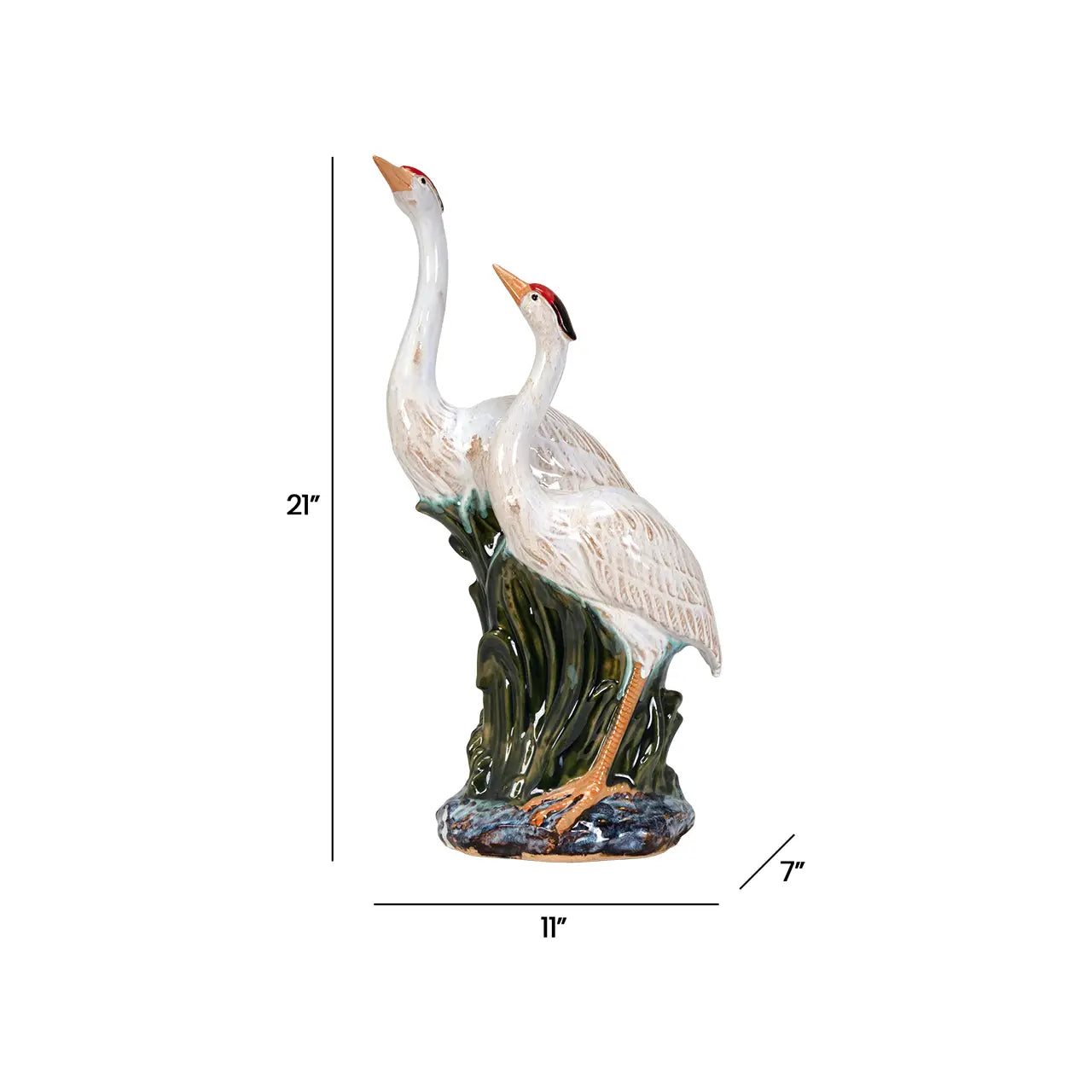 Gazing Herons Figurine