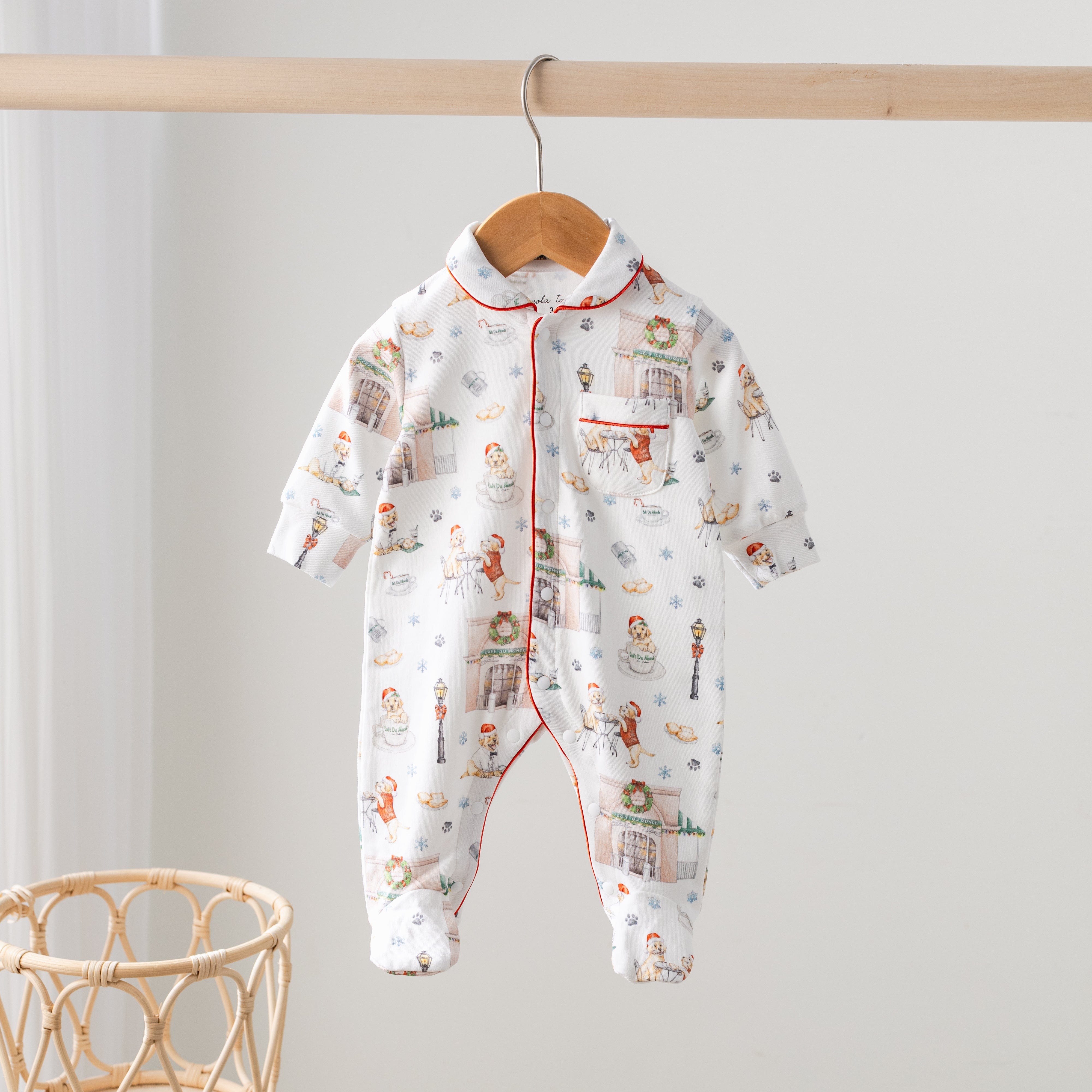 Nola Tawk Nola Tawk Beignet Holiday Organic Cotton Pajamas - Little Miss Muffin Children & Home