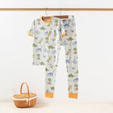 Nola Tawk Nola Tawk Dino-mite Birthday Organic Cotton Pajama Set - Little Miss Muffin Children & Home