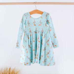 Nola Tawk Nola Tawk Pelican Wonderland Organic Cotton Twirl Dress - Little Miss Muffin Children & Home