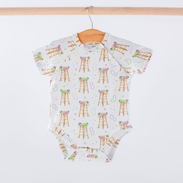 Nola Tawk Nola Tawk Throw Me Something Mister Organic Cotton Onesie - Little Miss Muffin Children & Home