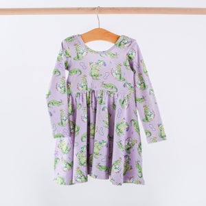 Nola Tawk Gator Gras Organic Cotton Twirl Dress