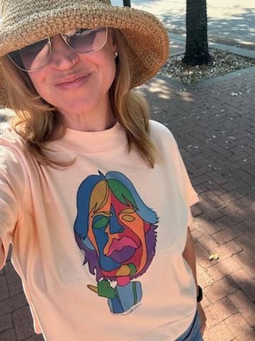 Citizen Nola Citizen Nola Color Me Mick Boxy Tee Peachy - Little Miss Muffin Children & Home