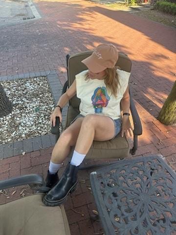 Citizen Nola Citizen Nola Color Me Mick Cream Muscle Tee - Little Miss Muffin Children & Home