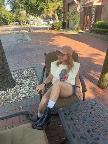 Citizen Nola Citizen Nola Color Me Mick Cream Muscle Tee - Little Miss Muffin Children & Home