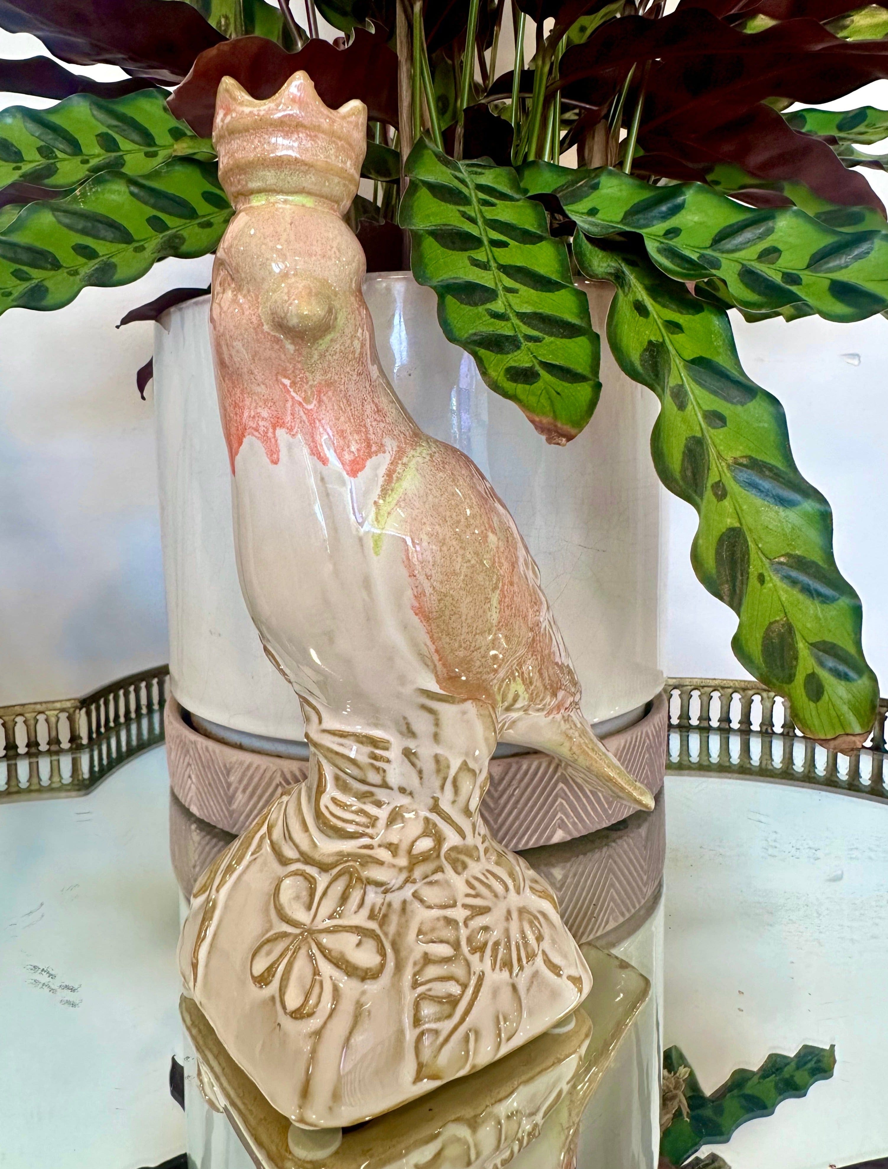 Creative Co-Op Creative Co-op Stoneware Bird with Crown - Little Miss Muffin Children & Home