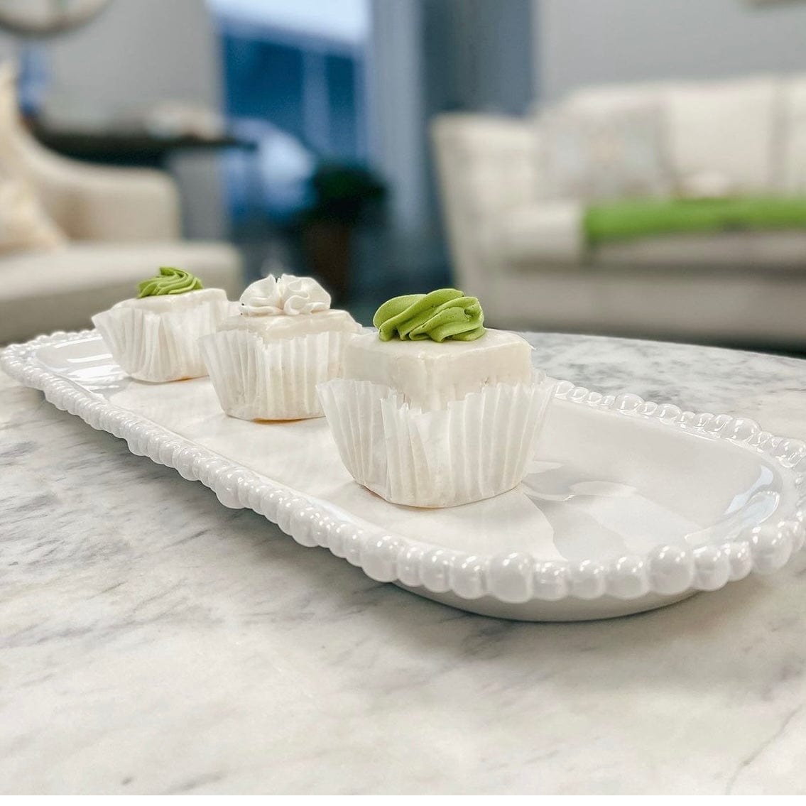 Beatriz Ball Beatriz Ball Vida Alegria Medium Baguette Platter White - Little Miss Muffin Children & Home