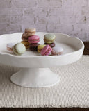 Beatriz Ball Vida Nube Round White Pedestal Cake Plate