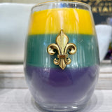 Southern Lights Southern Lights Mardi Gras Triple Layer Candles in King Cake Scent - Little Miss Muffin Children & Home