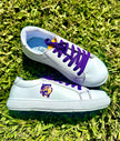 Brewer Enterprises Kids' Purple & Gold Tiger Sneakers - Little Miss Muffin Children & Home