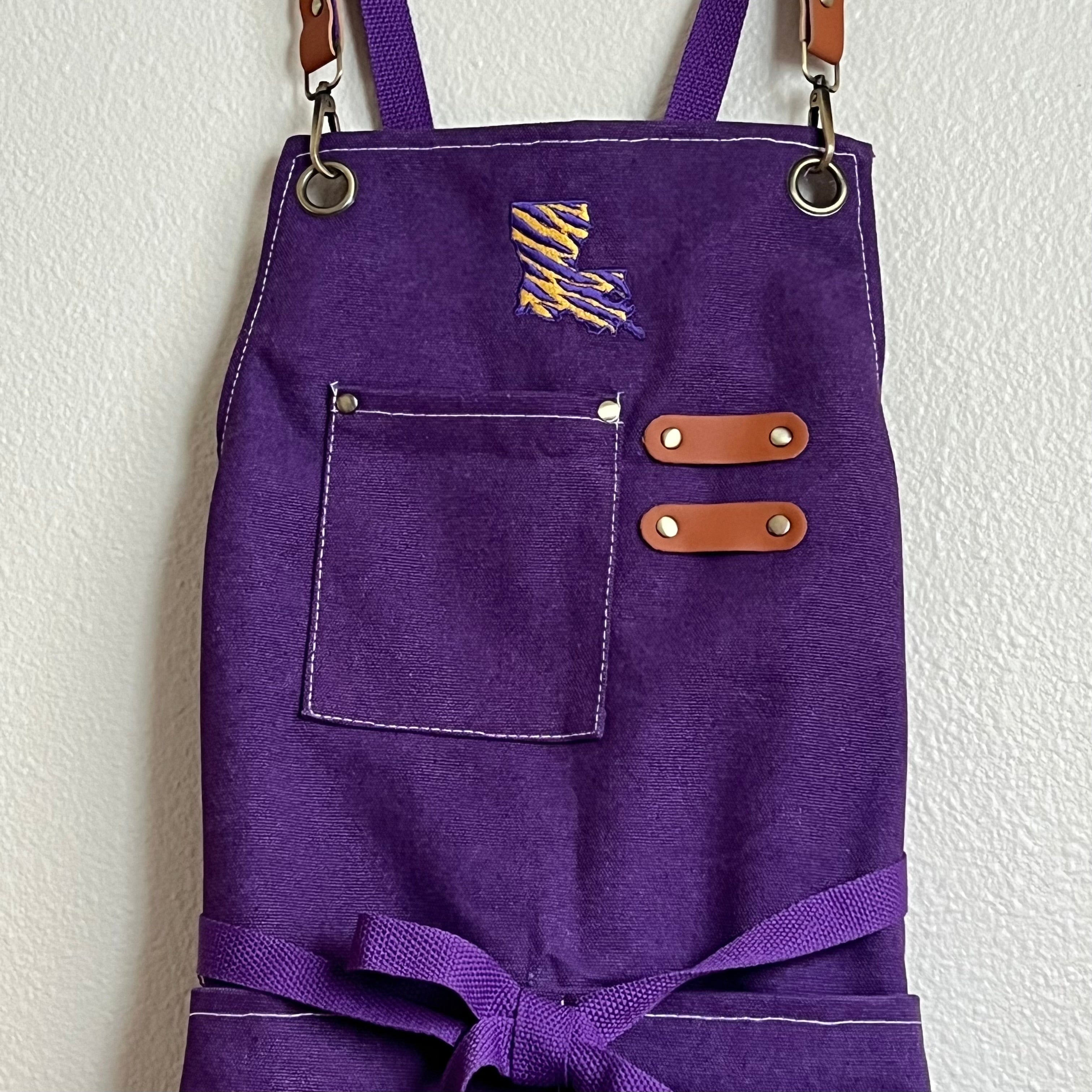 Whereable Art WHEREable Art Crossback Embroidered Canvas Apron - Little Miss Muffin Children & Home