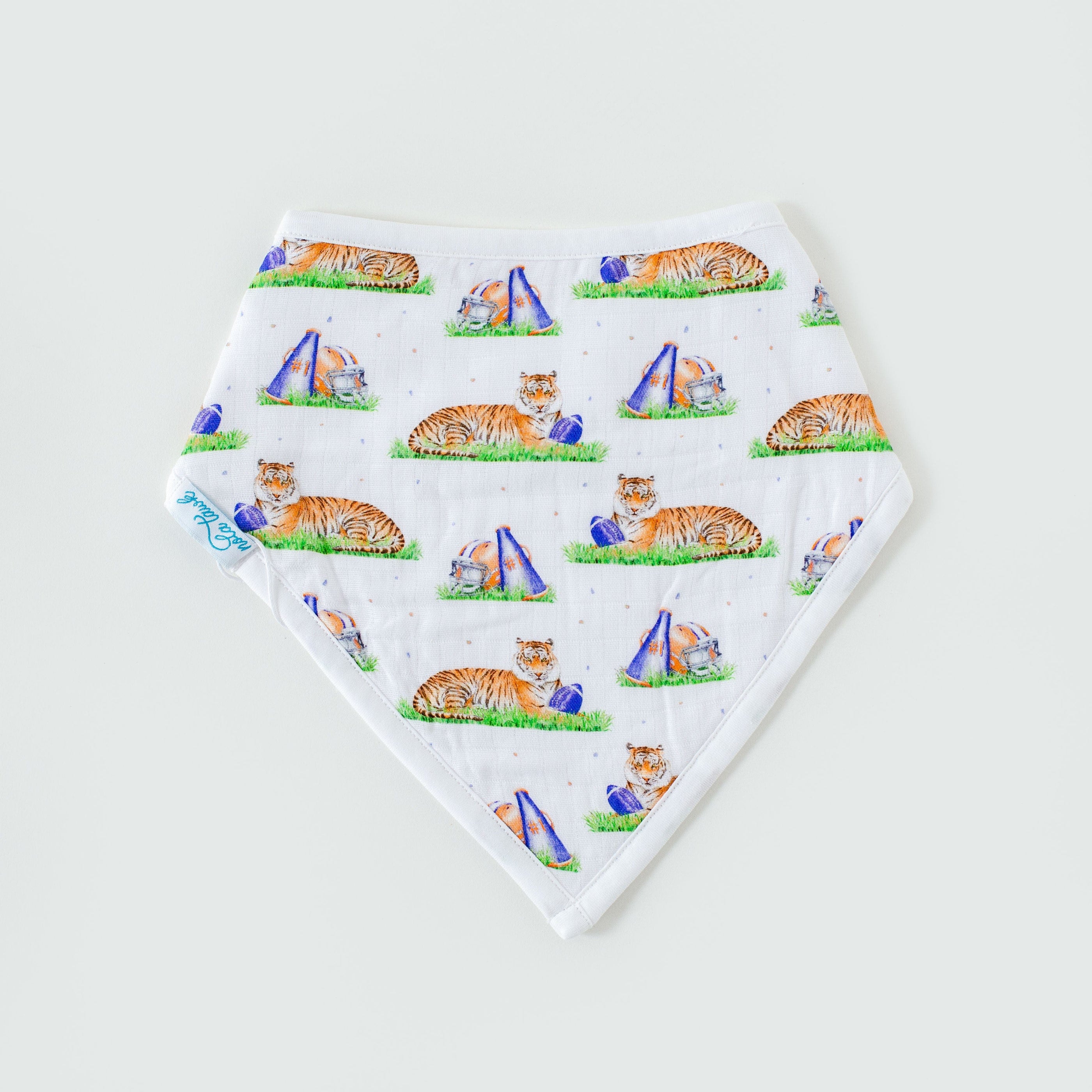 Mascot Mania in Louisiana Organic Muslin Bib