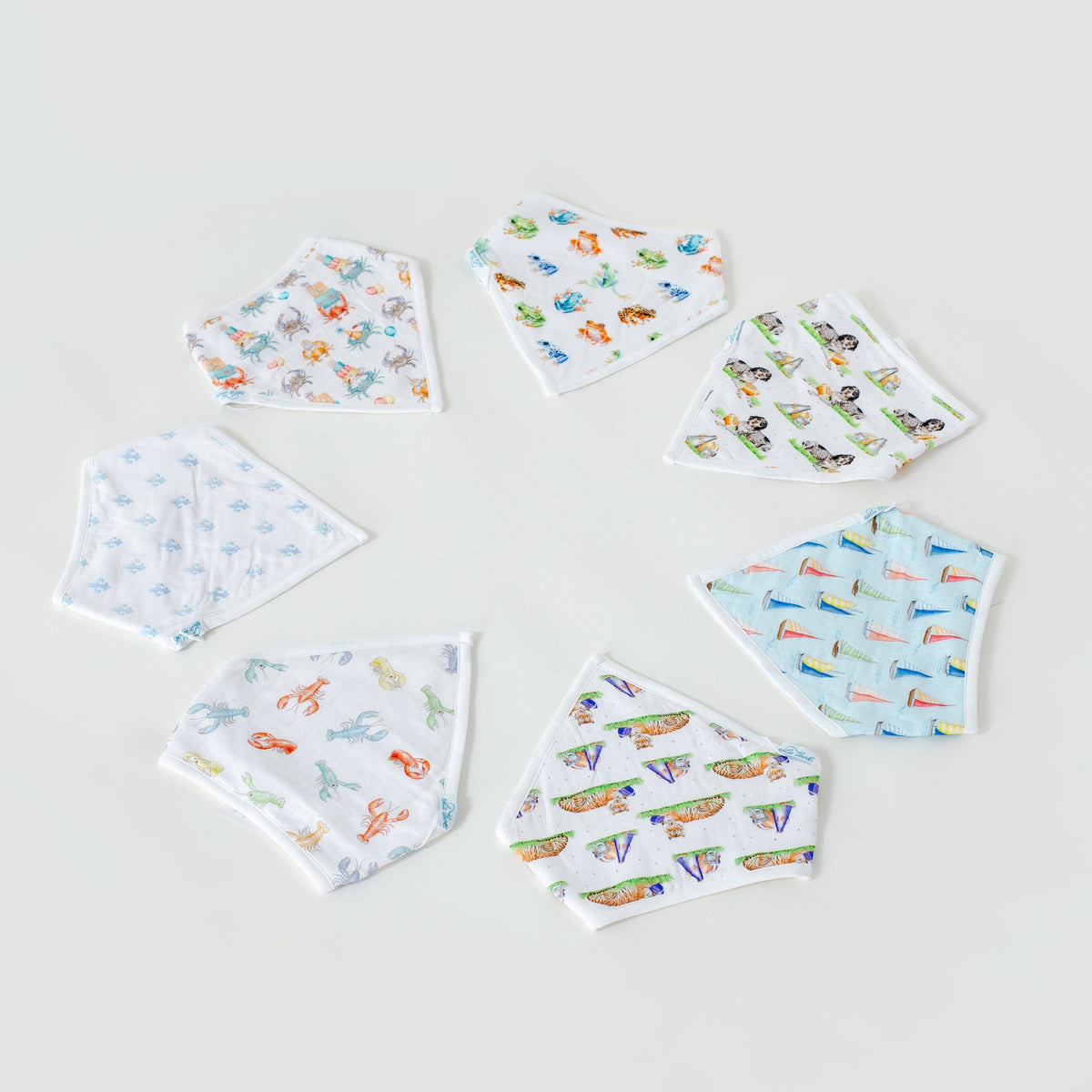 Colorful Claws Organic Muslin Bib