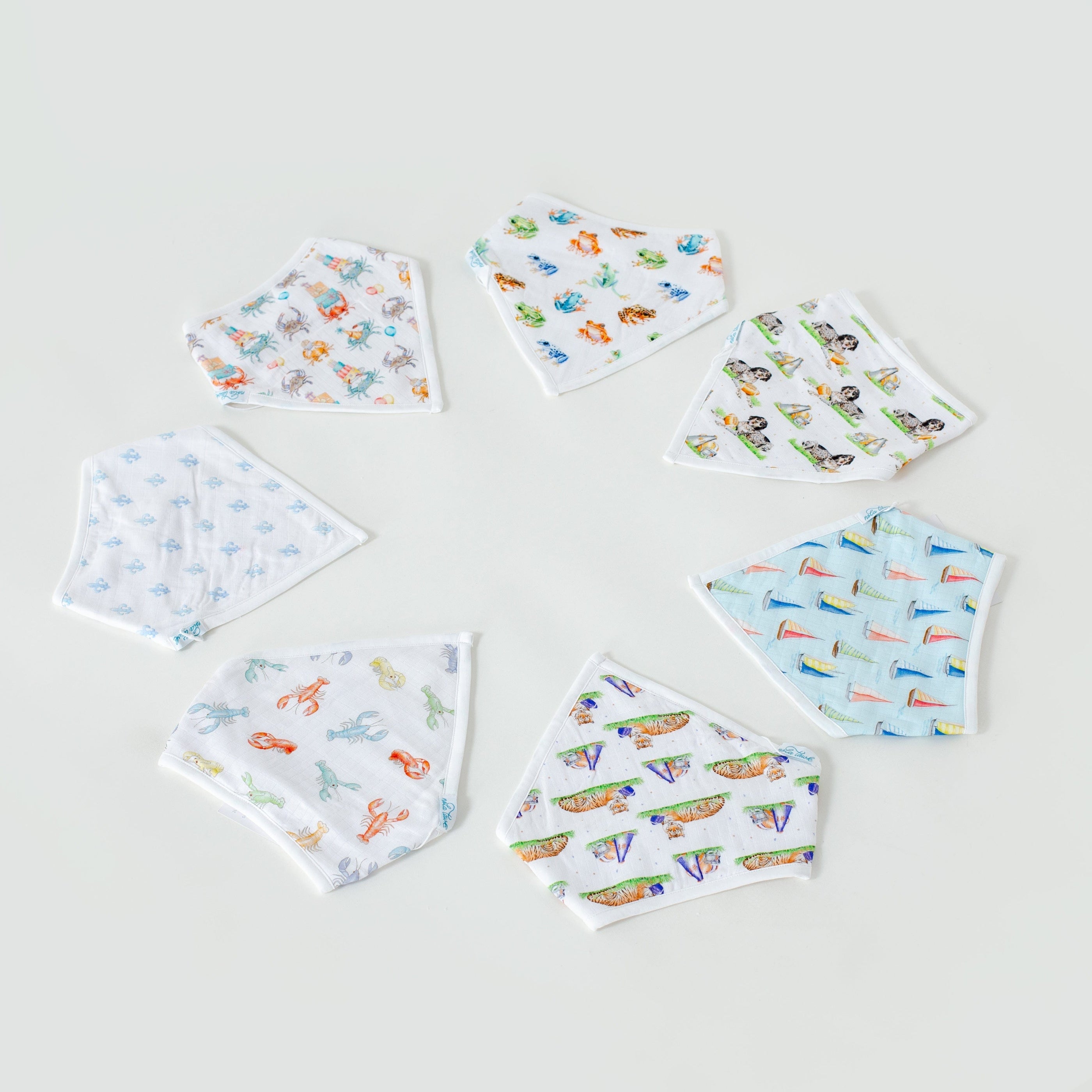 Colorful Claws Organic Muslin Bib