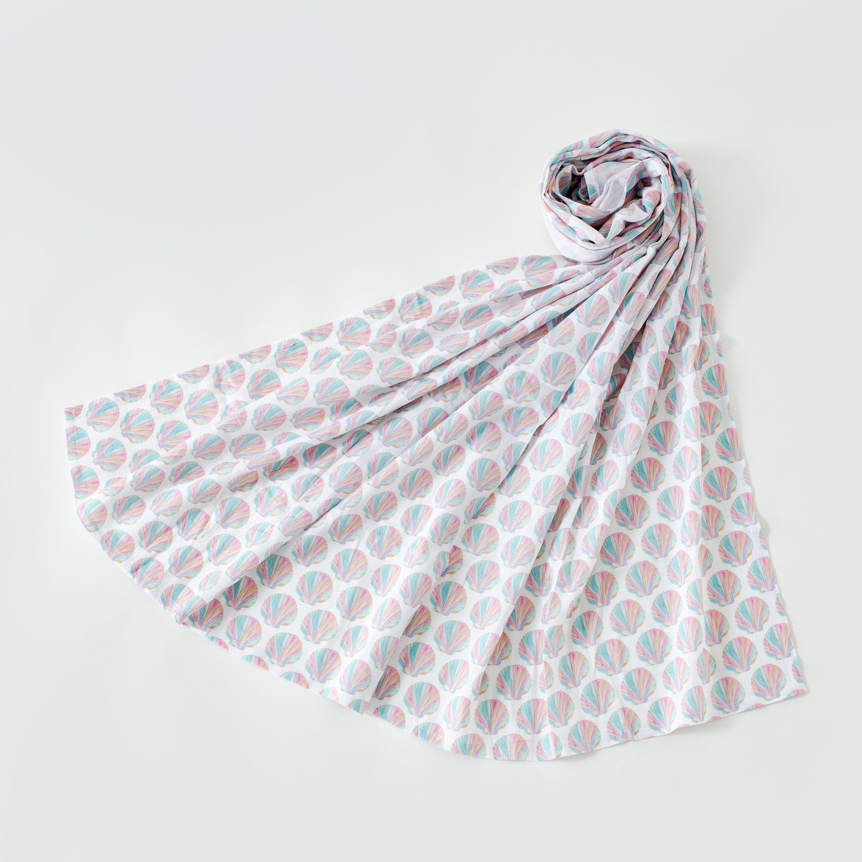 Shell Yeah! Organic Muslin Swaddle Blanket