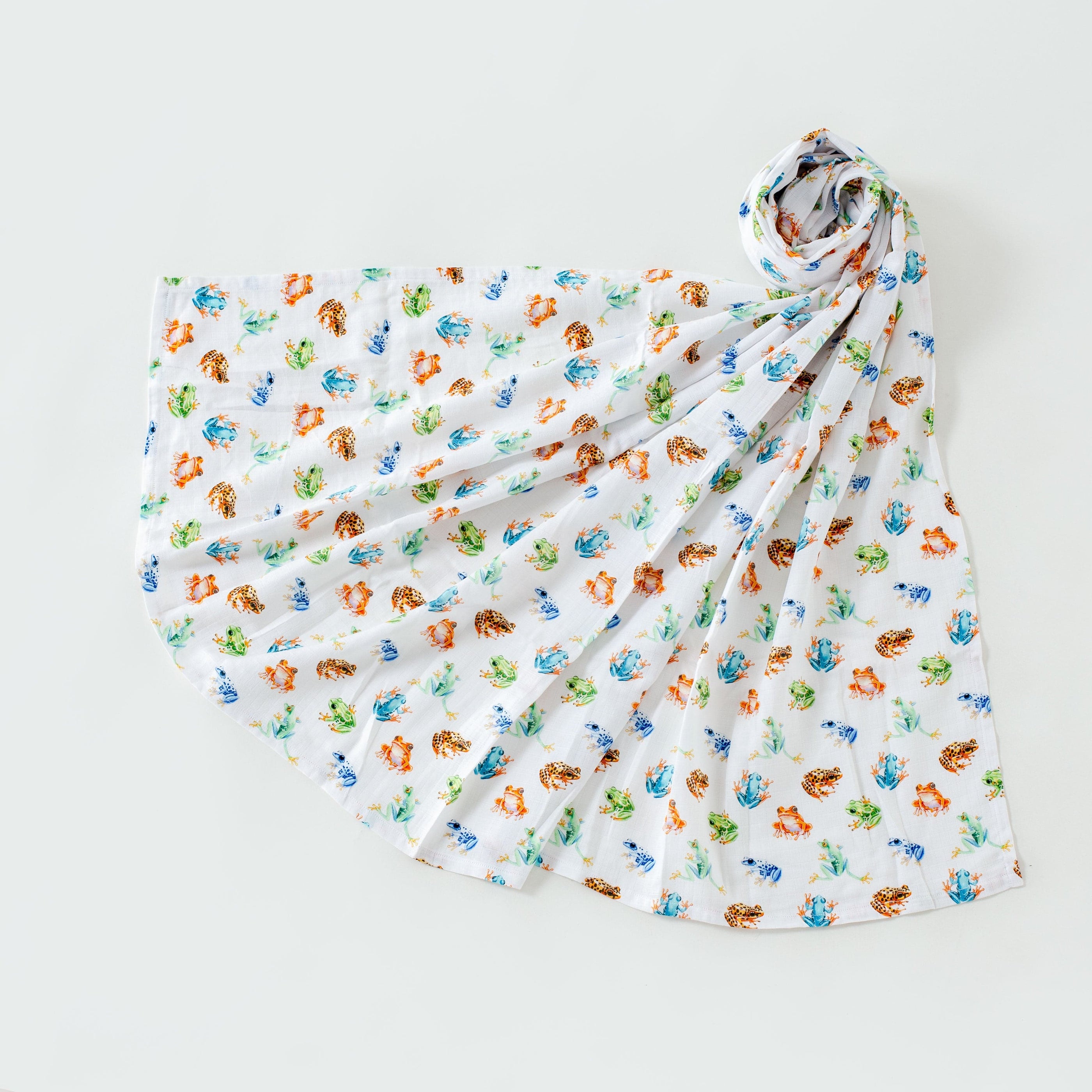 Toadally Cute Organic Muslin Swaddle Blanket