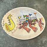 Jan Salzer Art Jan Salzer Jazz Fest Crawfish Oval Chip & Dip - Little Miss Muffin Children & Home