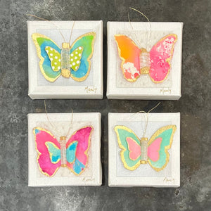 Dana Manly Art Dana Manly Art Watercolor Butterfly 4x4 - Little Miss Muffin Children & Home