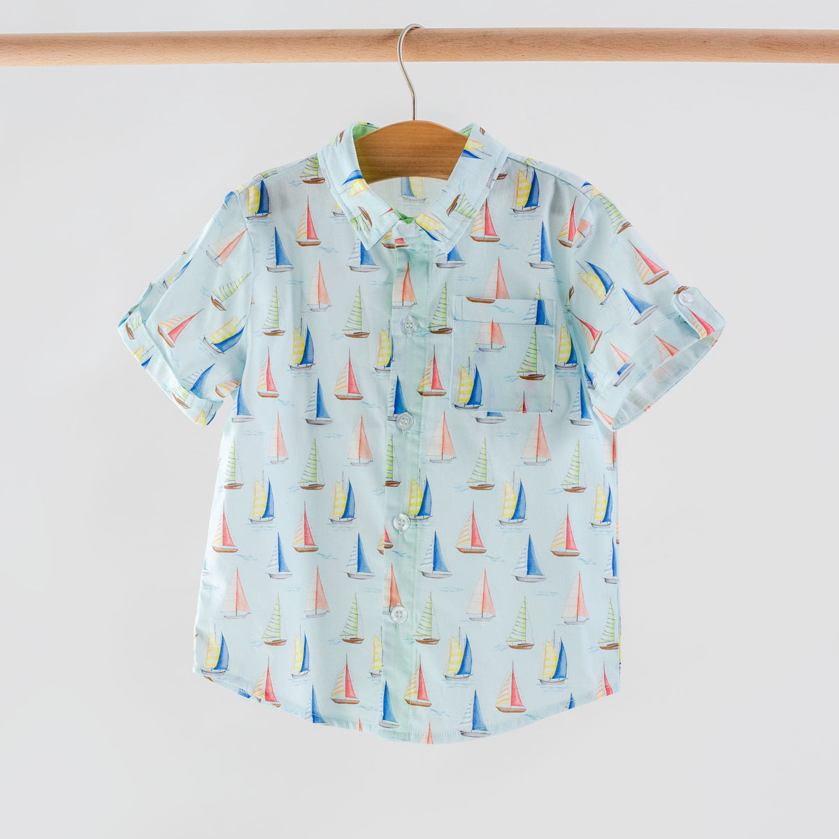 Sea You Soon Short Sleeve Collared Shirt