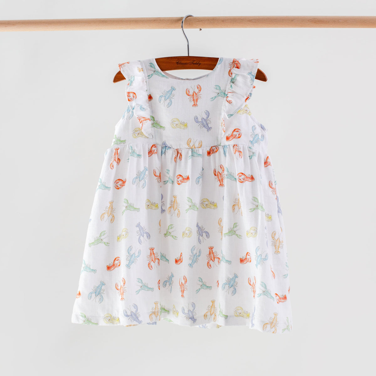 Colorful Claws Organic Muslin Dress