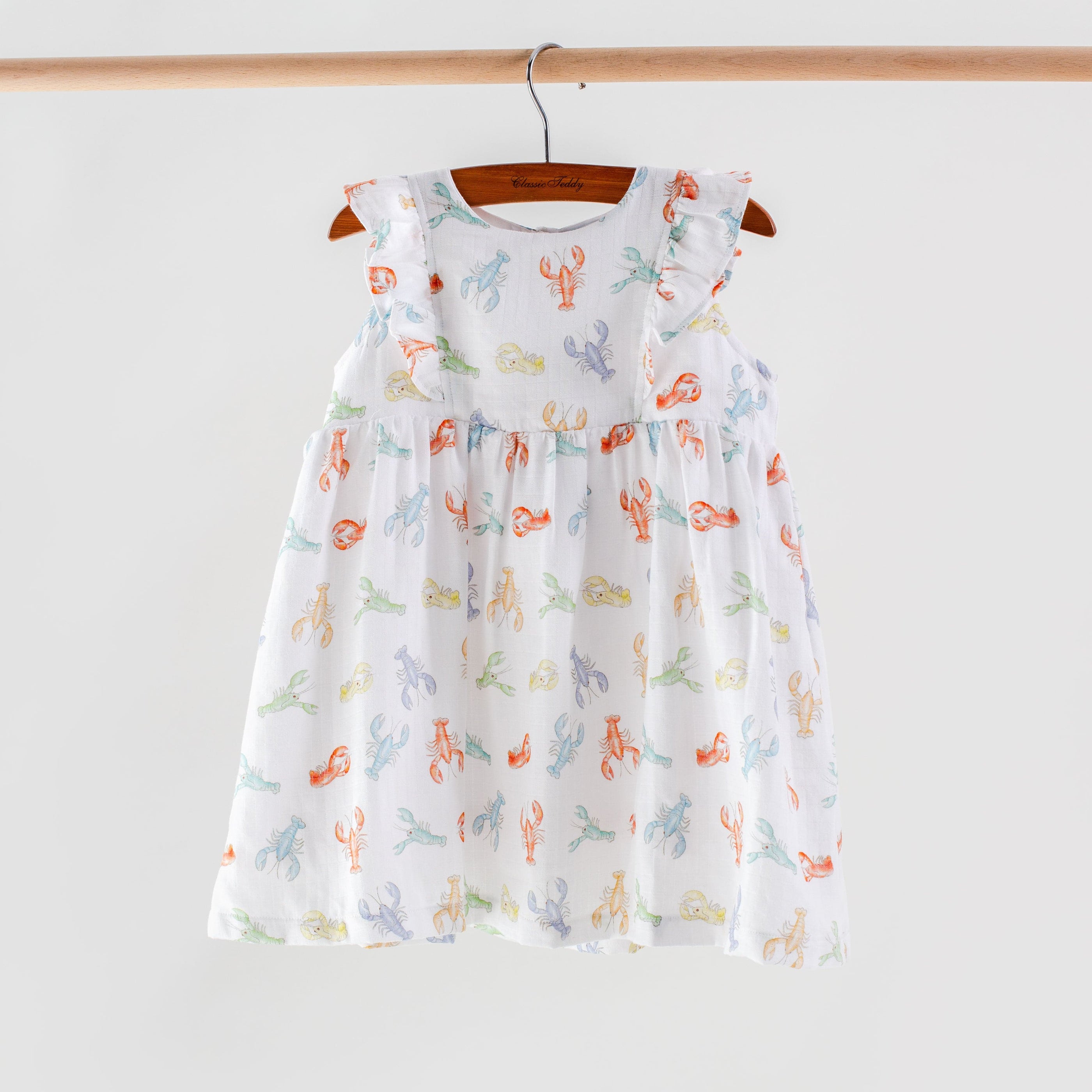 Colorful Claws Organic Muslin Dress