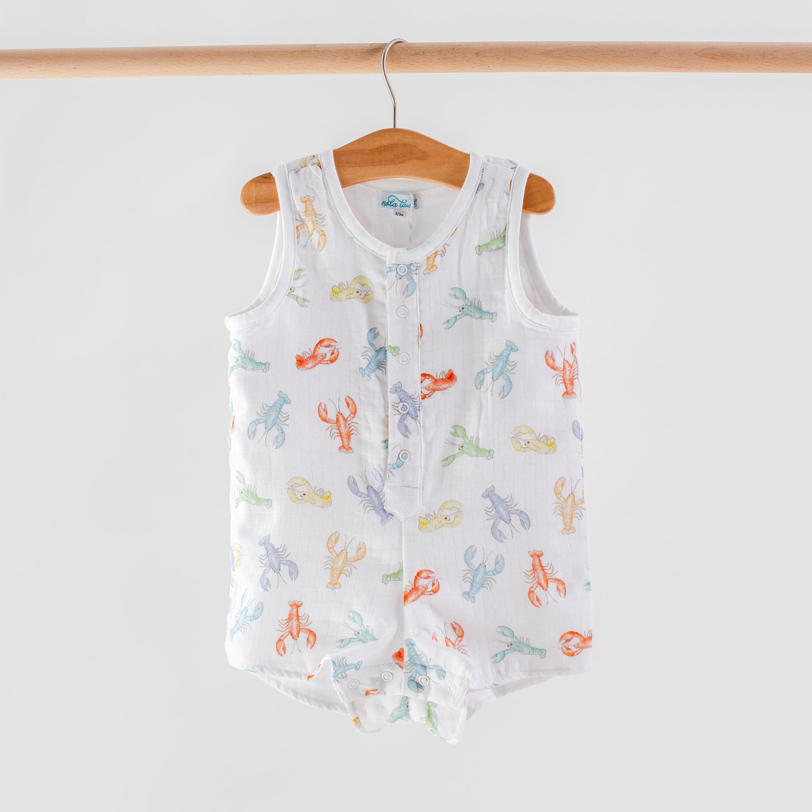 Colorful Claws Organic Muslin Shortall