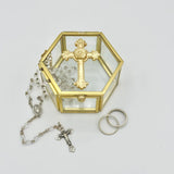 Susan Lange Rosary/Ring Box Cross