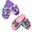 Bari Lynn Patch Slides with Crystal Bow Patch - Little Miss Muffin Children & Home
