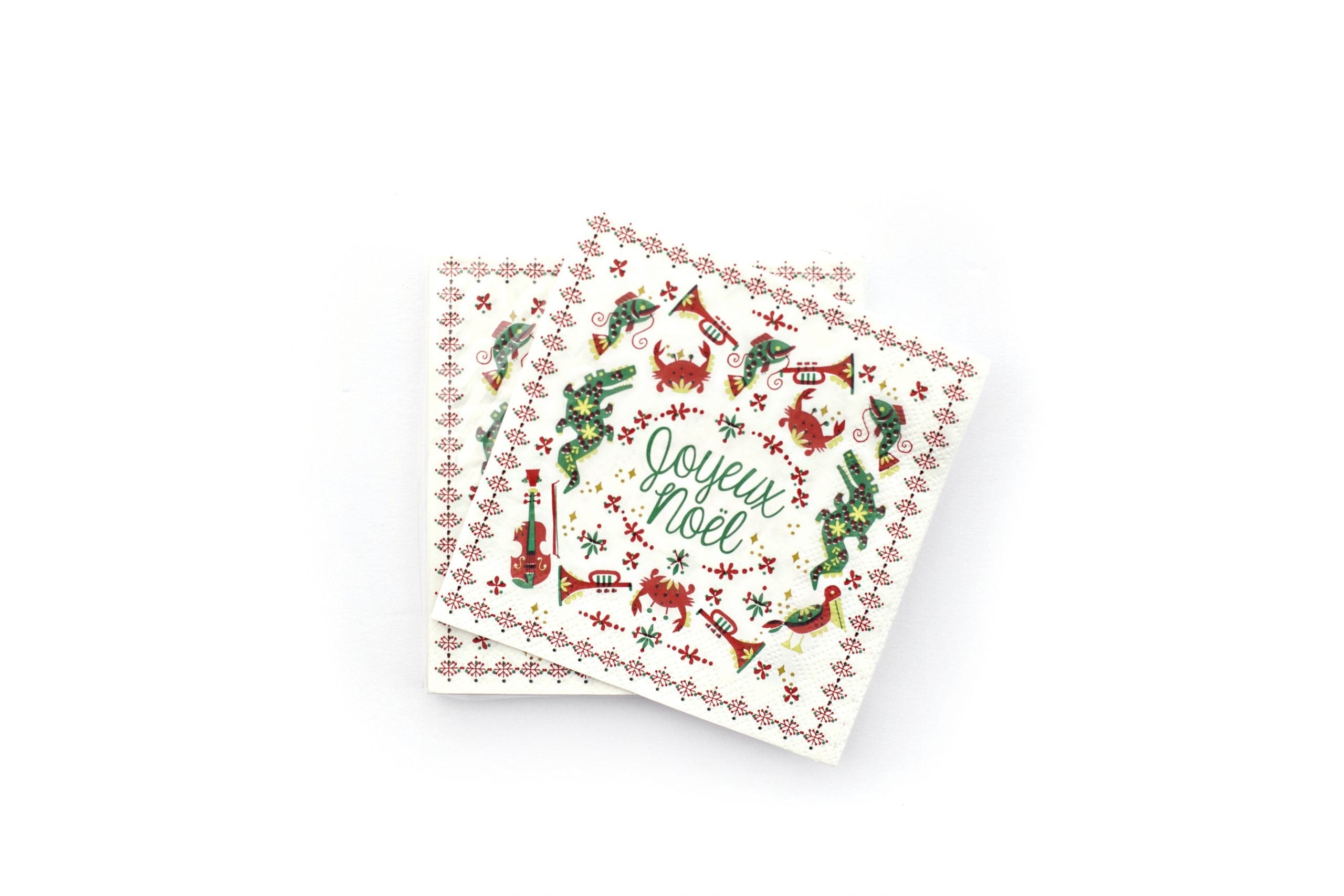 Second Line Ventures The Parish Line Joyeaux Noel Cocktail Napkins - Little Miss Muffin Children & Home