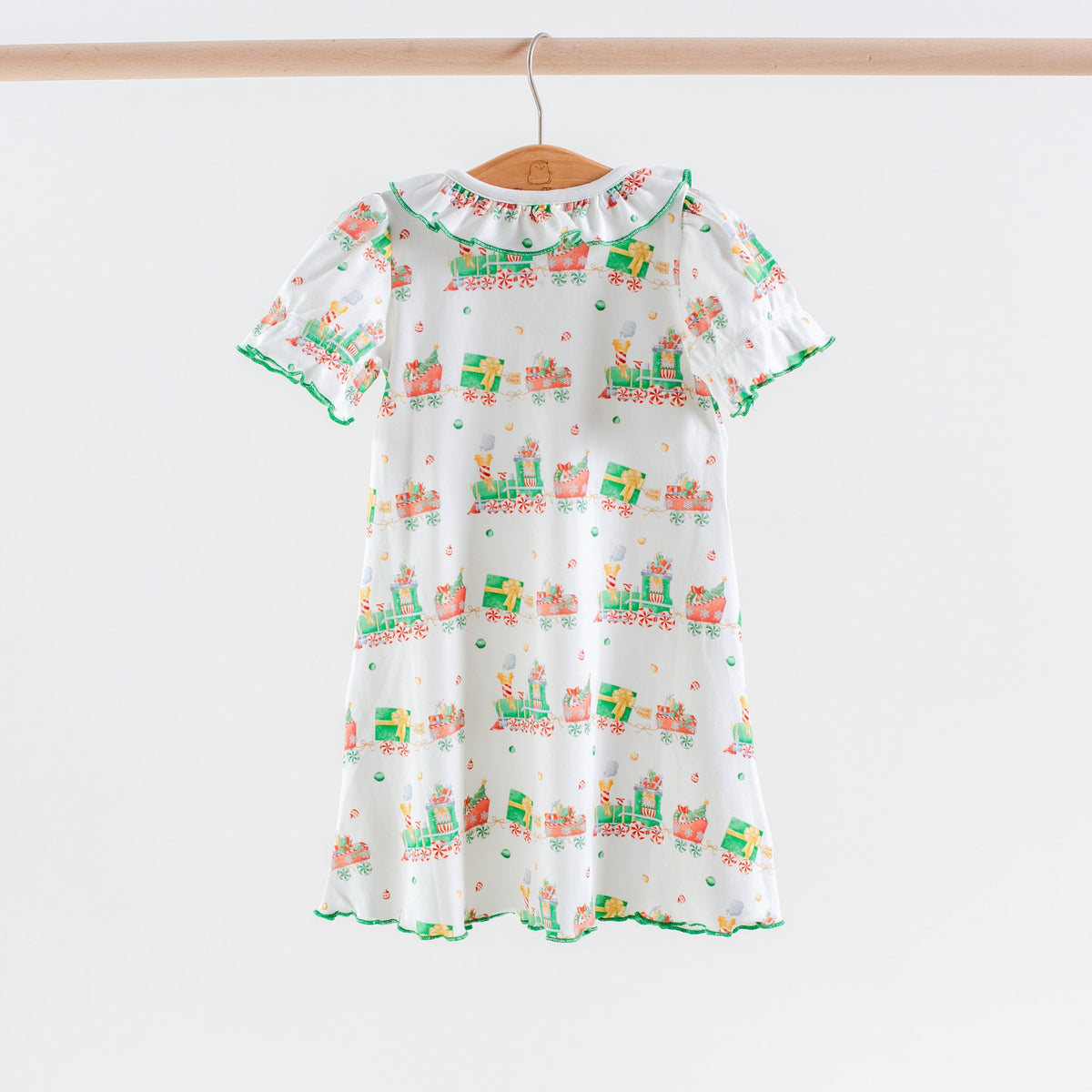 Nola Tawk Nola Tawk Santa's Sweet Express Organic Cotton Play Dress - Little Miss Muffin Children & Home