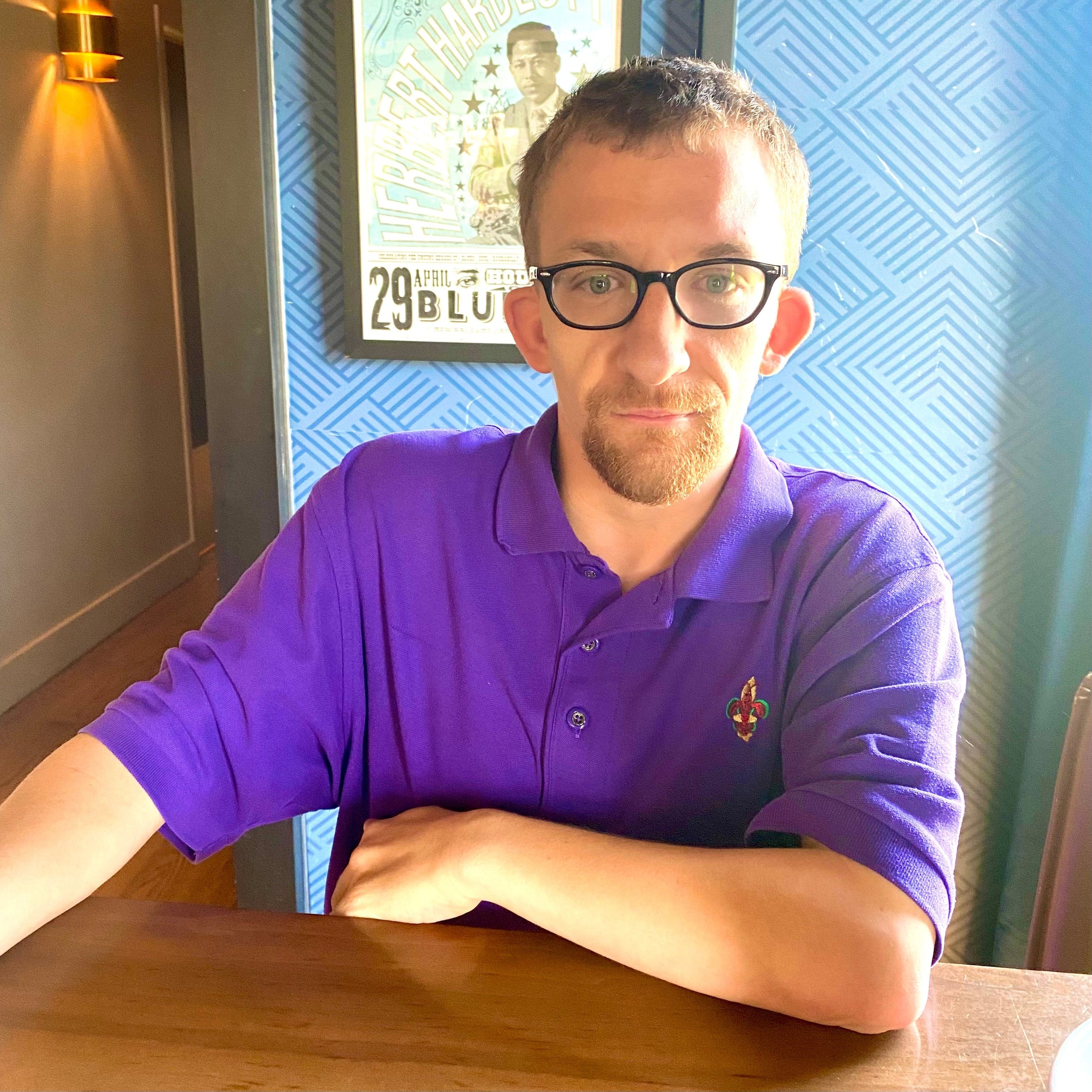 Whereable Art Whereable Art Polo with Embroidered New Orleans Mardi Gras Crawfish - Little Miss Muffin Children & Home