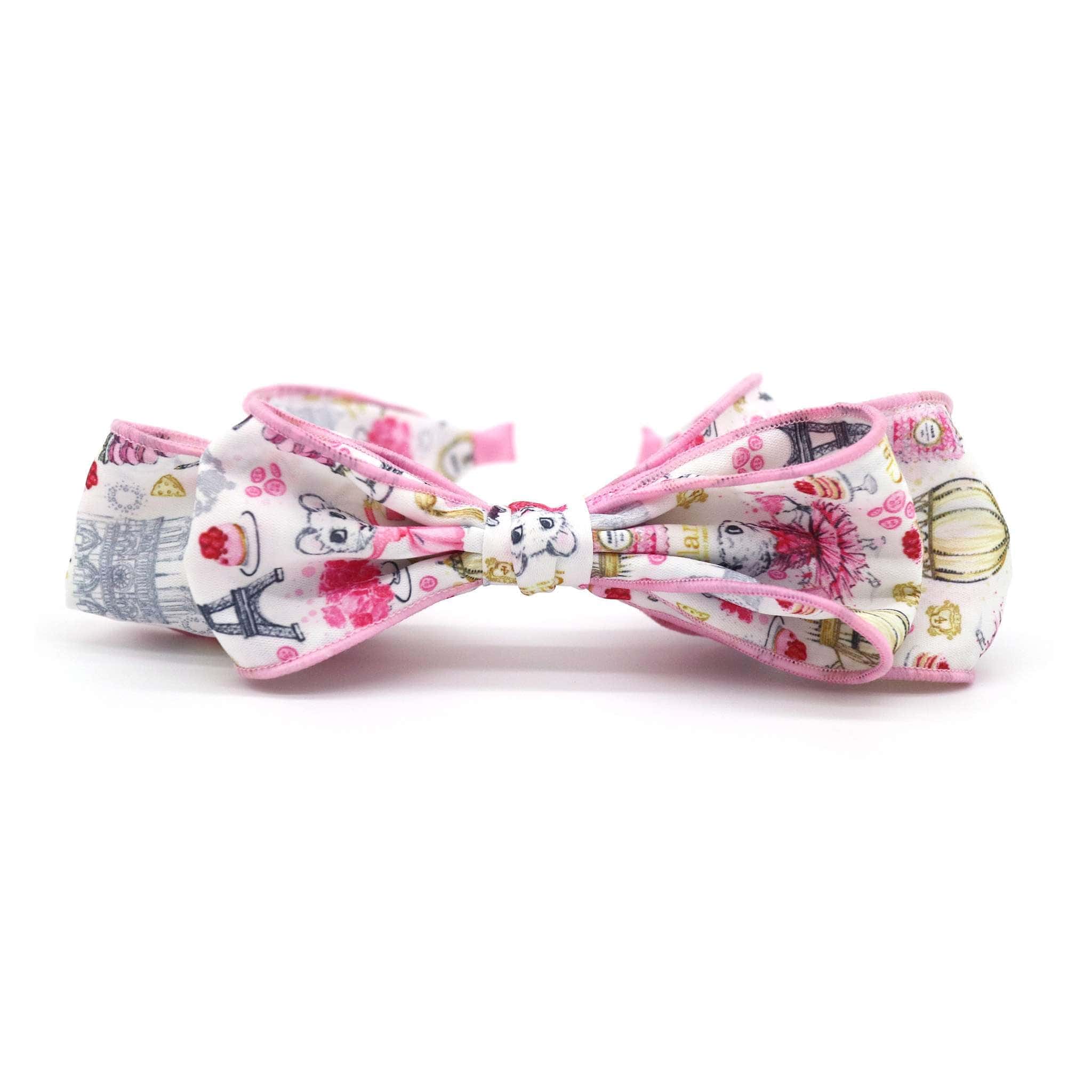 Pink Poppy Claris Fashion Print Headband with Bow - Little Miss Muffin Children & Home