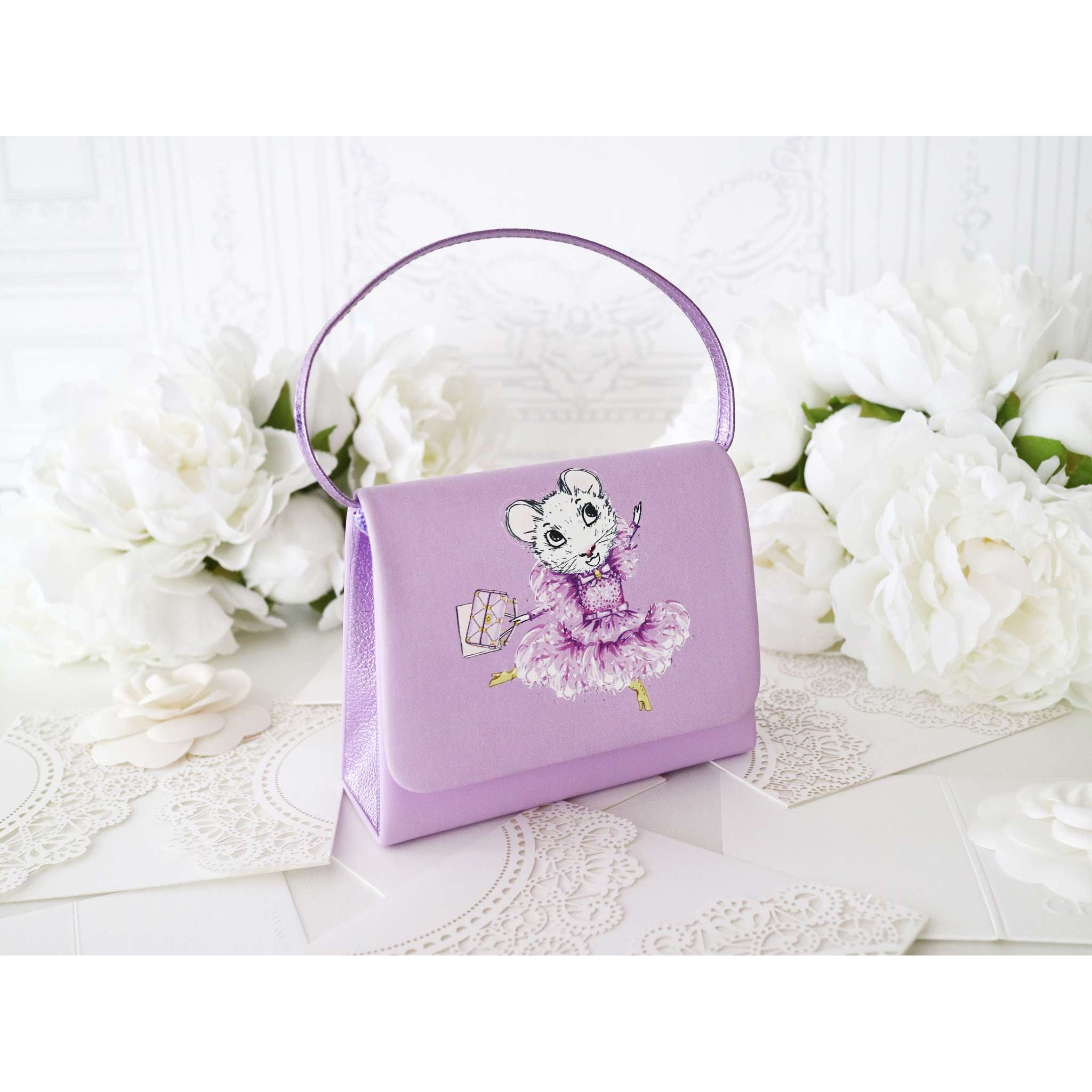 Pink Poppy Claris The Secret Crown Mini Handbag in Lilac - Little Miss Muffin Children & Home