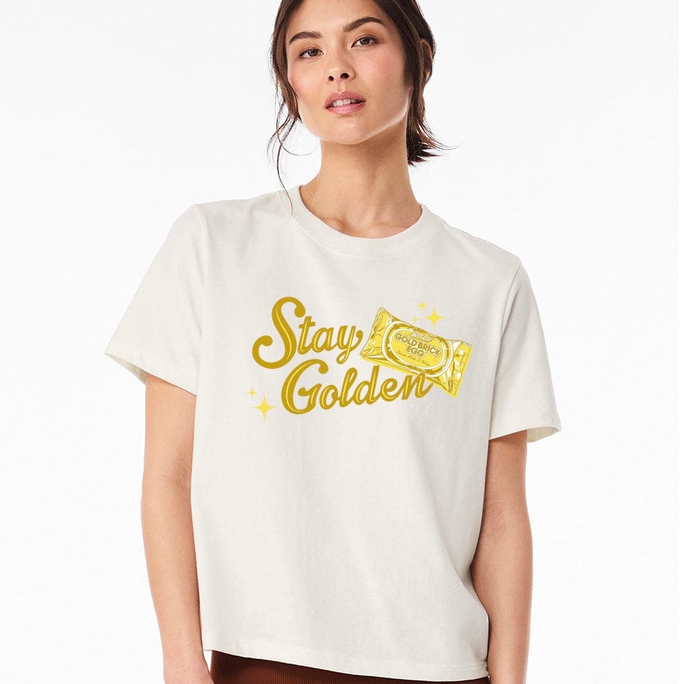 Whereable Art Whereable Art Elmer's "Stay Golden" Tee - Little Miss Muffin Children & Home