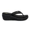 Island Raffia Wedge Thong Sandal