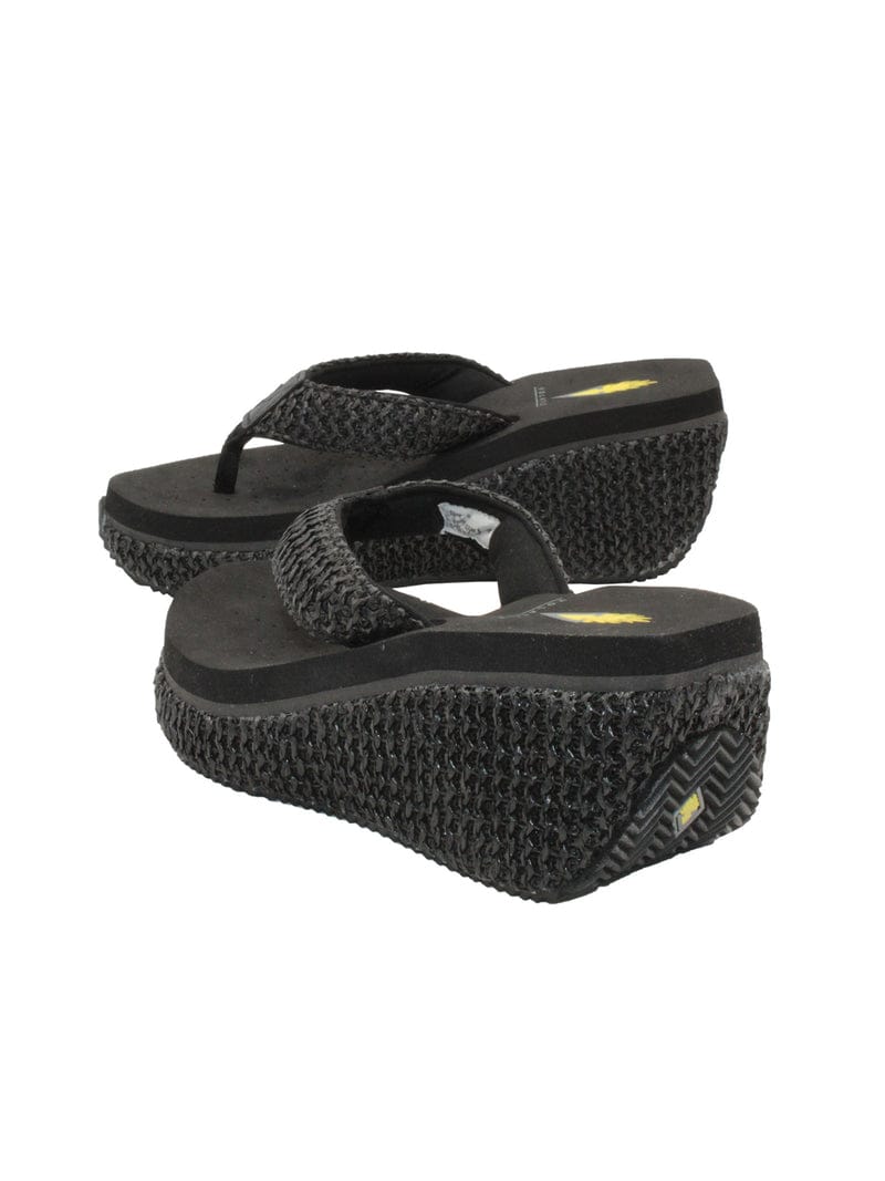 Island Raffia Wedge Thong Sandal