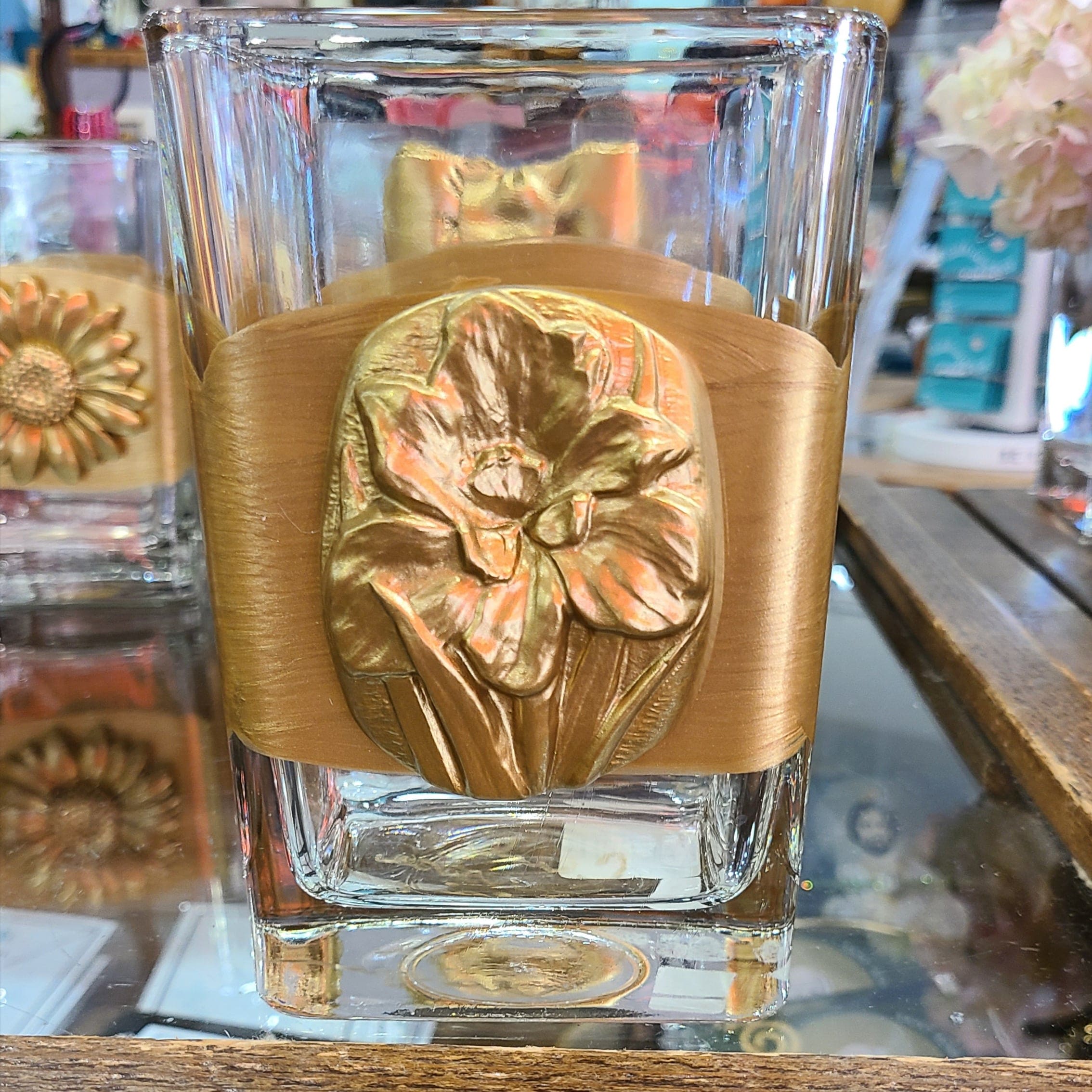 Carol Cassisa Rectangle Vase Iris - Little Miss Muffin Children & Home